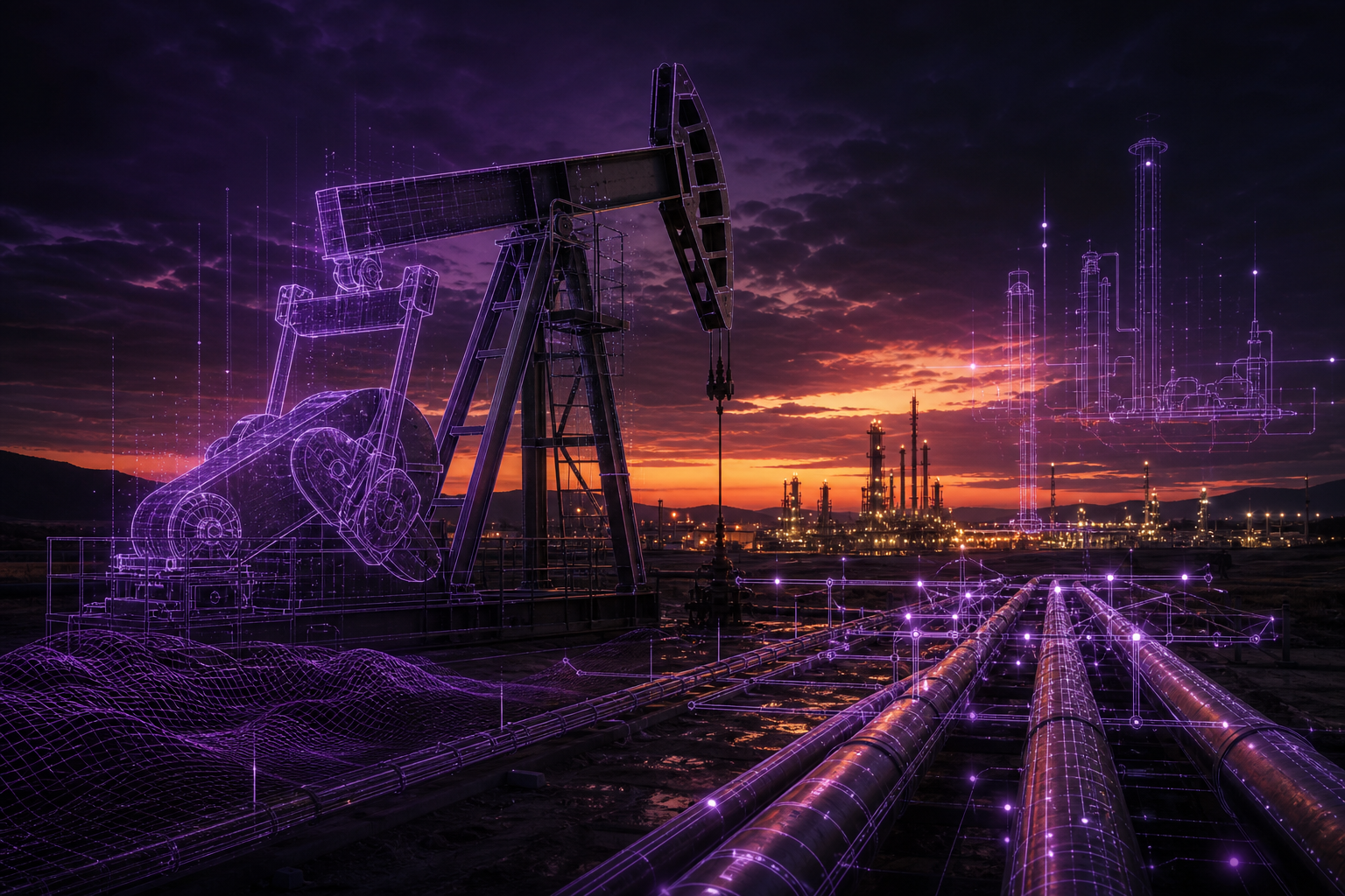 Digital oil and gas energy operations with smart infrastructure